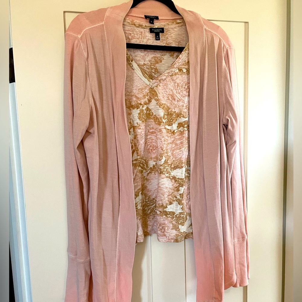 Two piece Talbots top. Very comfortable, the jacket is out of cotton as well.